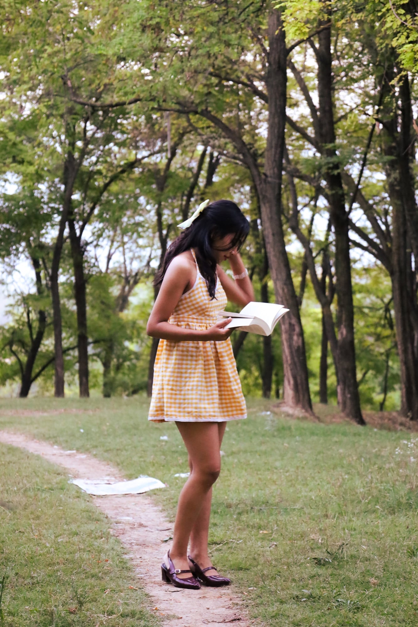 Yellow Gingham Dress
