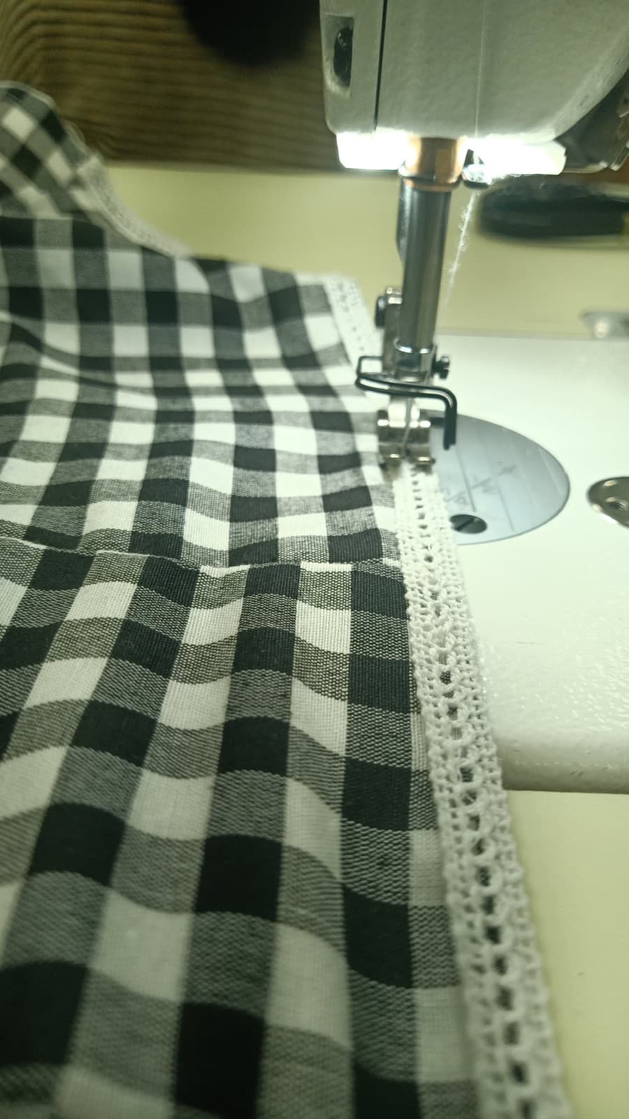Tailoring the black gingham dress
